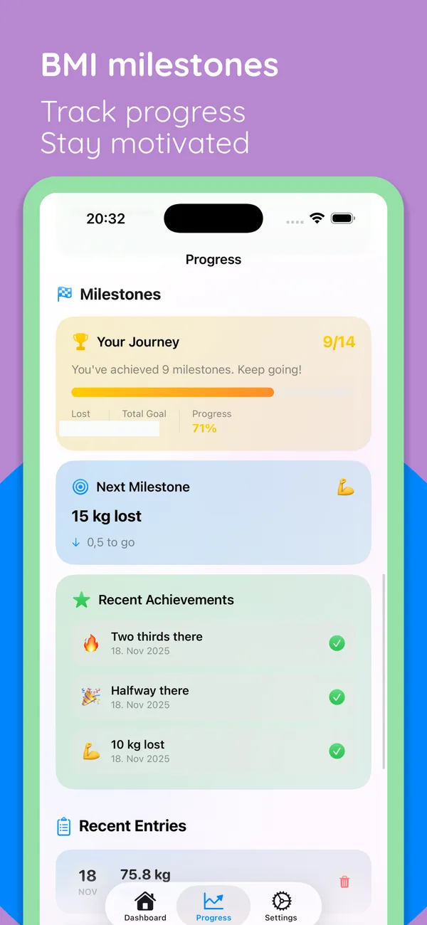 Weightnote App Store screenshot 2